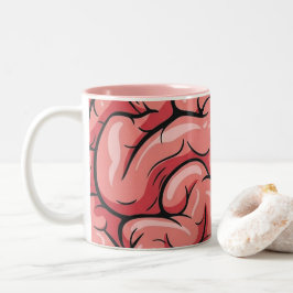 Kaffeetasse mit Hirnmuster