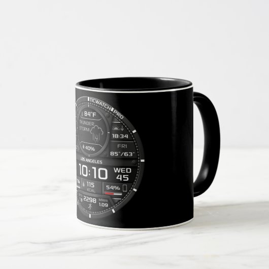Kaffeetasse mit humorvollem Design (VorderseiteRechts)