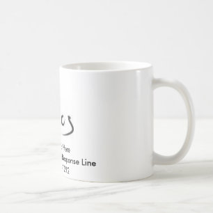 Kaffeetasse mit Ihrer Aufnahme-Telefonnummer