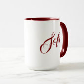Kaffeetasse mit individuellem Namen (VorderseiteRechts)