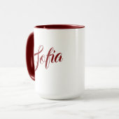 Kaffeetasse mit individuellem Namen (Vorderseite Links)