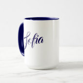 Kaffeetasse mit individuellem Namen (Vorderseite Links)