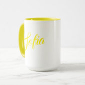 Kaffeetasse mit individuellem Namen (Vorderseite Links)