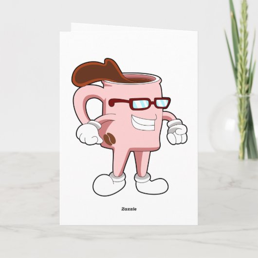 Kaffeetasse mit Kaffee Karte (Rückseite)