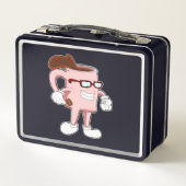 Kaffeetasse mit Kaffee Metall Brotdose (Rückseite)