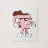 Kaffeetasse mit Kaffee Puzzle (Vertikal)