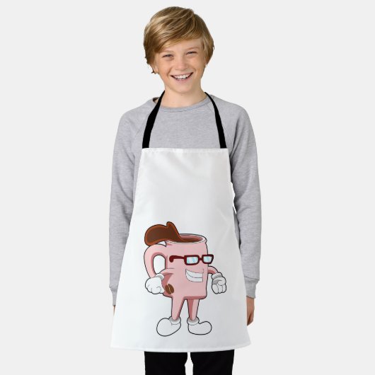 Kaffeetasse mit Kaffee Schürze (Getragen)