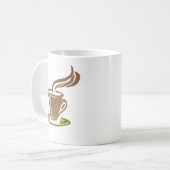 Kaffeetasse mit Kaffeetassen-Design (Vorderseite Links)