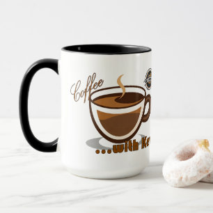 Kaffeetasse mit Kevin-Logo