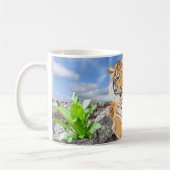 Kaffeetasse mit liegendem Tiger (Links)