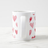 Kaffeetasse mit meinem Herzen – Romantischer Liebe Jumbo-Tasse (Rückseite)