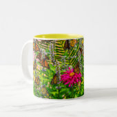 Kaffeetasse mit Monarchfalter-Motiv (Vorderseite Links)