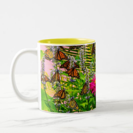 Kaffeetasse mit Monarchfalter-Motiv (Links)