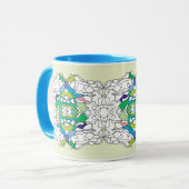 Kaffeetasse mit Muster (Vorderseite Links)