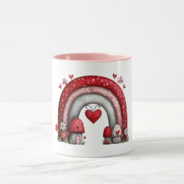 Kaffeetasse mit quilted Love Regenbogen