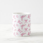 Kaffeetasse mit rosa Schleife, keramische Teetasse (Mittel)
