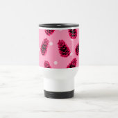 Kaffeetasse mit rosa Tannenzapfen (Mittel)