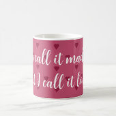 Kaffeetasse mit roten Herzen (Mittel)