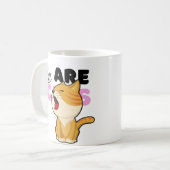 Kaffeetasse mit süßen Katzen (Vorderseite Links)