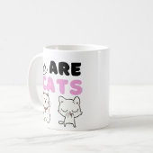 Kaffeetasse mit süßen Katzen (Vorderseite Links)