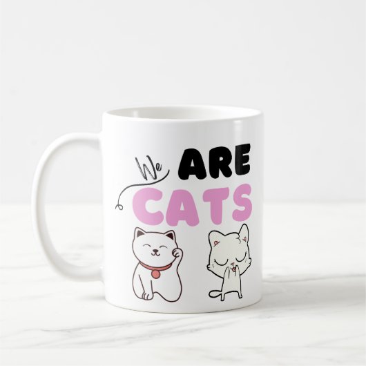 Kaffeetasse mit süßen Katzen (Links)