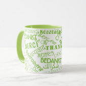 Kaffeetasse mit Text DANKE (Vorderseite Links)