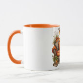 Kaffeetasse mit warmen Tönen von Sofa und Blumen (Links)