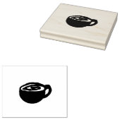 Kaffeetasse mit Wirbel-Stempel Gummistempel (Stempel)