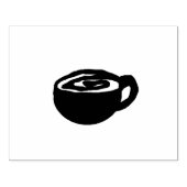 Kaffeetasse mit Wirbel-Stempel Gummistempel (Prägung)