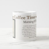 Kaffeetasse: Morgenkaffeezeit Jumbo-Tasse (Vorderseite)