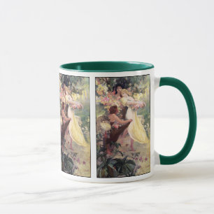 Kaffeetasse: Mucha - Geist des Frühlings Tasse