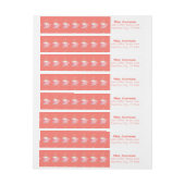 Kaffeetasse-Musterwickelrockaufkleber (Bogen)