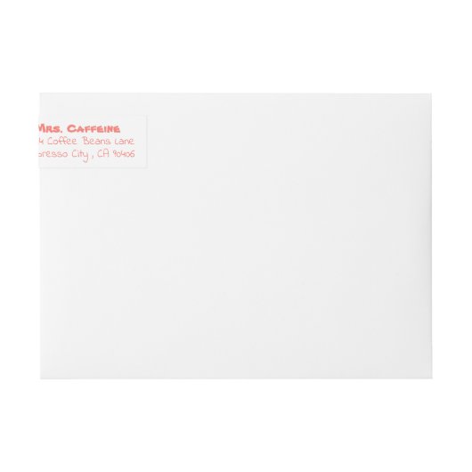 Kaffeetasse-Musterwickelrockaufkleber (Vorderseite)