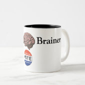 Kaffeetasse 'No Brainer Vote' (VorderseiteRechts)