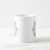Kaffeetasse Original Mandala-Design 2-seitig Lila (Mittel)