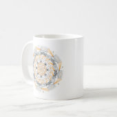 Kaffeetasse Original Mandala-Design 2-seitig Orang (Vorderseite Links)