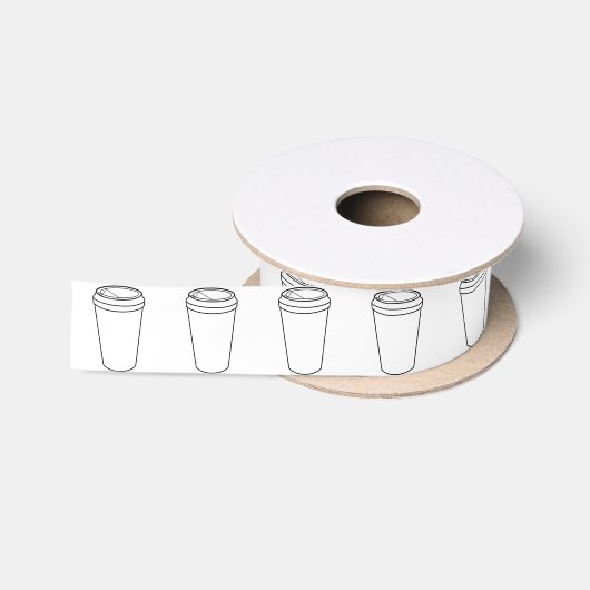 Kaffeetasse (Papiertogo) Satinband (Spule)