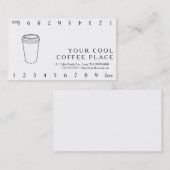 Kaffeetasse (Papiertogo) Treuekarte (Vorne/Hinten)