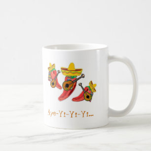 Kaffeetasse, Paprika-Paprikaschoten, Mariachi Kaffeetasse