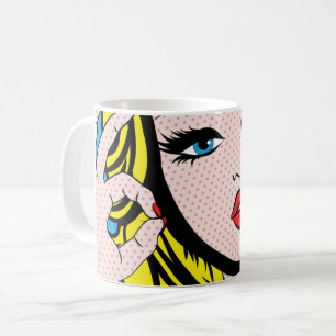 Kaffeetasse - Pop Art O-K