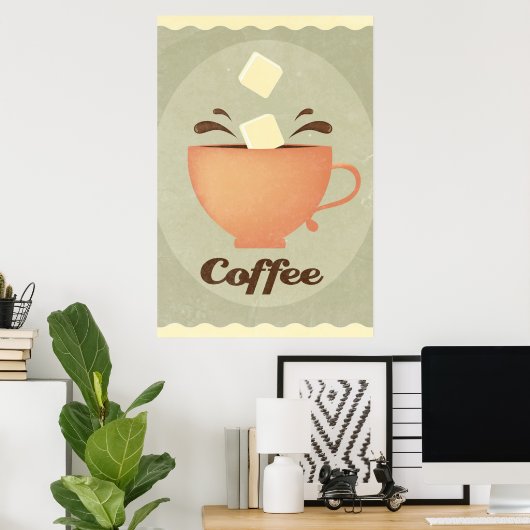 Kaffeetasse Poster (Heimbüro)