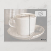 Kaffeetasse Postkarte (Rückseite)