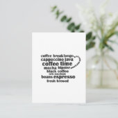 Kaffeetasse Postkarte (Stehend Vorderseite)