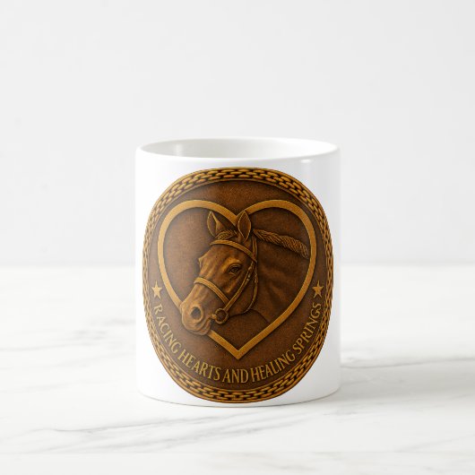 Kaffeetasse Racing Hearts und Healing Springs (Mittel)