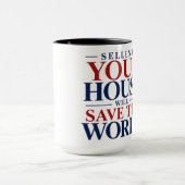 Kaffeetasse - Rette die Welt (Zentrum)