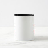 Kaffeetasse rosa Blumen Vase (Zentrum)