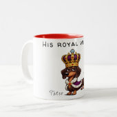 Kaffeetasse Royal Crowned Dachshund (Vorderseite Links)