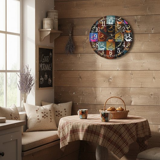 Kaffeetasse Runde Wanduhr