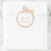 Kaffeetasse Runder Aufkleber (Tasche)