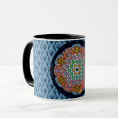 Kaffeetasse "Samadhi" (Acrylmalerei) (Vorderseite Links)